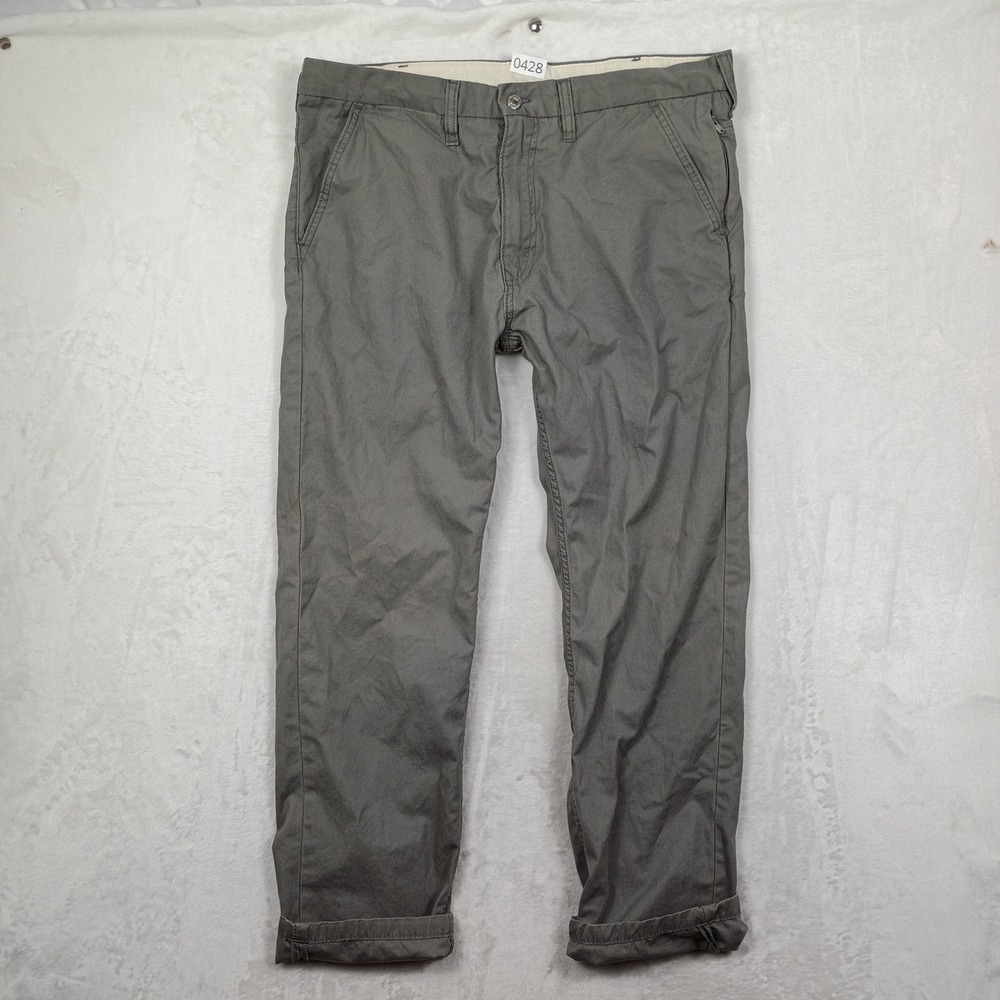 Levis Pants Mens 36 Gray Chino Straight Leg Work Wear‎ Gorpcore Outdoors Utility